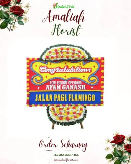 Sewa Papan Bunga Salaman